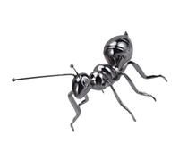 FOMIYES Figurine Fourmi Métallique Noire Rétro, Statue Animale en Métal pour Décoration Intérieure Salon et Bureau, Ornement de Table Original