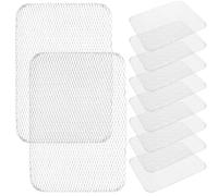 FOMIYES Filet de Barbecue Jetable Lot de 10 Tapis de Cuisson Antiadhésifs en Aluminium, pour Camping et Barbecue Extérieur