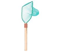 FOMIYES Filet de Pêche Manche en Bois 30 Cm Grand Filet à Mailles Larges en Polyester Épuisette Légère pour Pêche en Rivière Lac et Bateau D’extérieur Pratique