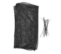 FOMIYES Filet D'ombrage Extérieur Noir 4x6 M 20 Attaches pour Protection Solaire UV, Filet Pare-Soleil Respirant et Résistant, Jardin, Terrasse et Couverture Charbon