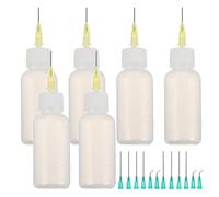 FOMIYES Flacon Applicateur de Colle à Embout Aiguille de Précision Flacon Souple en Plastique 30 Ml Dosage Précis pour Poterie Peinture et Bricolage Outil Portable pour Loisirs