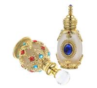 FOMIYES Flacon De Parfum Portable Rechargeable 2 Pièces 15ml Verre Cristal Mini Flacon De Parfum Voyage Usage Extérieur