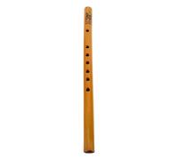 FOMIYES Flûte Verticale 33cm en Bambou, 7 Trous, pour Débutants Étudiants | Instrument Chinois Portable, Son Pur, Léger, Jaune, Pratique pour Cours de Musique et Entraînement Personnel