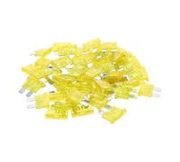 FOMIYES Fusibles à Lame Standard pour Voiture 20A Lot de 100 Pièces Compatibles Camping-Car Camion et Applications Marines Jeu de Fusibles pour Protection Électrique Véhicules 12V