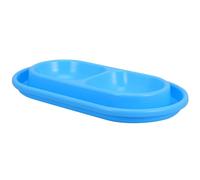 FOMIYES Gamelle Double Bleue Barrière Anti-Fourmis pour Chat et Petit Chien, Gamelle Extérieure pour Alimentation et Hydratation en Plein Air