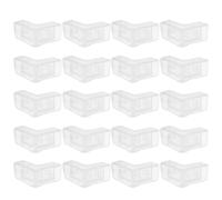 FOMIYES Gardes de Coin pour Aquarium 20pcs en Abs Protection Angle Verre 8mm Solide pour Décorations D'aquarium Sécurisées et Modernes