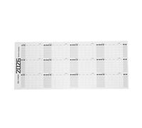FOMIYES Grand Calendrier Mural Effaçable à Sec Non Daté 100 X 42 CM Tableau Blanc Plastifié Réutilisable Planificateur Annuel Mensuel pour Bureau École et Maison Surface Résistante à