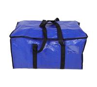 FOMIYES Grand de Rangement Sous Lit de Stockage Étanche pour Couettes et Vêtements Organisateur Pratique Tissé Bleu