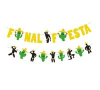 FOMIYES Guirlande de Fête à Paillettes Cactus Fanion Mexicain Suspendu Décoration pour Fête Estivale Carnaval Mexicain Accessoire Photo Coloré 1 Pièce