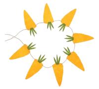 FOMIYES Guirlande Décorative de Fête de Pâques Fanions Carottes Multicolores en Papier, Bannière Suspendue pour Décor de Table et Photobooth Garçon et Filles