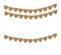FOMIYES Guirlande en Toile de Jute de Cœur pour Décoration Saint-valentin, Facile à Suspendre Corde en Jute, Style Rustique pour Photo Booth et Porche
