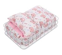 FOMIYES Hamac Suspendu Lit Confortable et Cachette pour Petits Animaux en Métal et Coton Accessoire Pratique pour Hamster et Petit Rongeur pour Cage d'animaux Domestiques