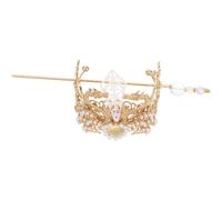 FOMIYES Hanfu Hair Stick Crown Alloy Traditional Chinese Hairpin Strong Hold Comfortable Vintage Song Style Ancient Hair Accessories For Women