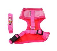 FOMIYES Harnais pour Poule M Rose Motif Ananas Sangle Poitrine Poule Régulable Corde de Traction pour Poulet en Extérieur pour Promenade et Fêtes à Thème Accessoires Déguisements Coq