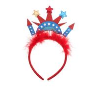FOMIYES Headband Independence Day With Patriotic Stripes And Statue Of Liberty Crown Comfortable Accessory For July Party And National Holidays