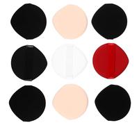 FOMIYES Houppettes de Maquillage 9pcs en Éponge Polyester Lavables, pour Poudre et Fond de Teint Liquide, Usage Humide et Sec, Adaptées Maquillage du Visage