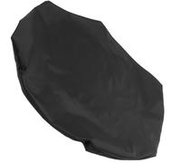 FOMIYES Housse de Barbecue Ronde Imperméable 112 Cm Noire en Tissu Oxford Résistant UV, Couverture de Protection Anti-poussière pour Gril Extérieur et Terrasse, Accessoire Barbecue Solide