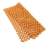 FOMIYES Housse de Siège en Perles de Bois 44X44 CM Beige Coussin Respirant et Rafraîchissant pour Voiture Chaise de Bureau et Bateau Effet Massant pour Soulagement du Dos