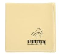 FOMIYES Housse Pratique pour Piano Clavier 15x125 Cm en Tissu Double Face Jaune, Couverture Anti-salissures Douce et Légère, Accessoire de Protection pour Instruments de Musique