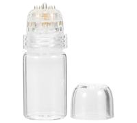 FOMIYES Hydra Stamp 20 Aiguilles (1,5mm) - Flacon Microneedling avec Système de Distribution de Sérum | Tampon Derma Roller en Acier Inoxydable pour Soin Visage & Corps, Anti-Âge et Hydratation - Tran