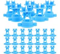 FOMIYES Isolateurs de Clôture Électrique 50 Pièces Accessoires de Sécurité Haute Tension pour Poteaux de Clôture Électrique Usage Animaux et Ferme