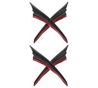 FOMIYES Kit de 4 Canards de Pare-Chocs Applicables en ABS Spoilers Aérodynamiques Auto-Adhésifs pour Lèvre de Devant de Voiture Séparateurs de Pare-Chocs pour Personnalisation