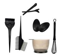FOMIYES Kit De Coloration Capillaire 8 Pièces Ensemble Doutils De Coloration Brosse Peigne Bol Pince Pour Cheveux Courts Bouclés Et Raides