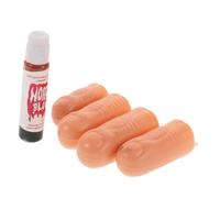 FOMIYES Kit de Maquillage Artificiel Faux Doigt Halloween Doigts de Sorcière Accessoire de Spectacle de Scène