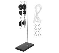 FOMIYES Kit de Poulie pour Expériences Scientifiques Système de Poulies Cordes et Support pour Projet Élève en Physique