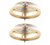 FOMIYES Kit de Réparation D'horloge Mécanique 2 Pièces Spiral de Balancier Doré, Pièces Détachées pour Horloges Anciennes, Remplacement Précis du Mécanisme D'horloge, pour Réparation