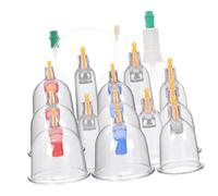 FOMIYES Kit de Ventouses de Massage Professionnelles Ventouses Épaissies à Succion Puissante pour Soins Du Corps et Relaxation Musculaire Accessoire Thérapie Vide pour Sport et Usage