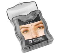 FOMIYES Ligne de Traçage Sourcils 30 M Pvc Noir Solide Règle de Positionnement pour Maquillage Sourcil Semi-permanent Outil de Mesure Précis pour Tatouage et Cartographie