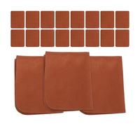 FOMIYES Lingettes de Nettoyage Microfibre 24 Pièces Emballage Individuel Chiffon Doux en Daim Épais Marron pour Écrans D’ordinateur, Lunettes, Appareils Photo et Tv - Nettoyant Polyvalent