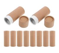 FOMIYES Lot 10 Tubes En Carton Kraft 20 Ml Pour Loisirs Créatifs, Rangement D’affiches, Emballage Polyvalent Pour Présents, Usage Voyage, Artisanat, Contenants Papier Robustes, Coffrets Présents