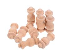 FOMIYES Lot de 10 Balustres Décoratifs en Bois Massif, Chapiteaux Romains, Dimensions 4 X 1,8 Cm, Accessoires pour Balustrades Intérieures et Petites Rambardes, Décoration Escalier et