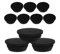 FOMIYES Lot de 10 Bouchons en Caoutchouc Rond Étanches 20 Mm pour Vidange Climatiseur Extérieur, Accessoire de Remplacement pour Unité de Climatisation, Kit de Bouchons de Drainage