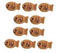 FOMIYES Lot de 10 Broches en Peluche Vivaneau Accessoire Décoratif pour Manteau et Pull Petit Poisson Coloré Doux Broche à Fixation pour Vêtements pour Fêtes et Mariages