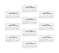 FOMIYES Lot de 10 Carnets Financiers Blancs Format Portable, Cahier de Gestion Financière Personnelle Suivi Précis des Dépenses, Papier Robuste, Outil Budgétisation pour Comptabilité