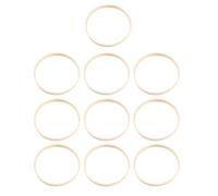 FOMIYES Lot de 10 Cerceaux Dreamcatcher en Bambou 5.12 Pouces Anneaux Ronds pour Macramé Mandalas Décoration Murale Et Projets De Bricolage