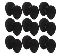 FOMIYES Lot de 10 Coussinets Antidérapants en Caoutchouc pour Talons Hauts Semelles Amortissantes Épaisses 3 MM Protecteurs Silencieux Ovales pour Avant-Pied Confort Bruit en Intérieur
