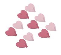 FOMIYES Lot de 10 Crochets Muraux en Acier Inoxydable de Cœur, sans Perçage, Couleurs Rose Clair et Fuchsia, pour Rangement Salle de Bain, la Cuisine et Hôtel, Crochet Adhésif Solide