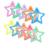 FOMIYES Lot De 10 Épingles À Cheveux Pour Enfants Petites Pinces À Cheveux Colorées Accessoires Pour Cheveux De Bébé Franges Fantaisie Épaisses Avec Jolies Étoiles Carrées En Métal