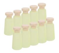 FOMIYES Lot de 10 Flacons Distributeurs de Cosmétiques Rechargeables 100 Ml en Hdpe Vert Clair pour Voyage, Légers et Faciles à Transporter, pour Shampoing et Lotion