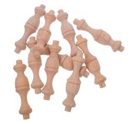 FOMIYES Lot de 10 Fuseaux de Balustre en Bois Brut Style Romain, Faciles à Installer, pour Projets D'amélioration Intérieure et Décoration Maison