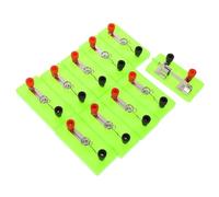 FOMIYES Lot de 10 mini douilles à vis pour ampoules, support de lampe de physique en plastique léger, matériel pédagogique pour expériences électriques en collège et primaire, kit électricité éducatif