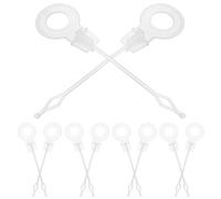 FOMIYES Lot de 10 Outils de Débouchage Réutilisables en Plastique pour Évacuation de Réfrigérateur, Kit de Nettoyage Compact pour Canalisation, Accessoires Universels Anti-débordement