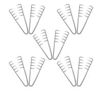 FOMIYES Lot de 10 Peignes à Dents Larges Gris Peigne Texturé Volumisant à Double Rangée Outil de Coiffage Antistatique pour Donner du Volume Adapté à Tous Types de Cheveux Usage