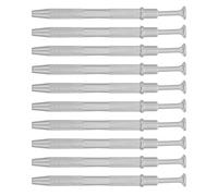 FOMIYES Lot de 10 Pinces à 4 Griffes Argentées, Outil de Ramassage Précis pour Composants Électroniques, Pince Stylo Antistatique Ergonomique, pour Extraction de Petites Pièces