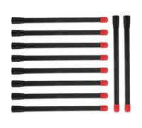 FOMIYES Lot de 10 Rallonges de Valve de Pneu 150 MM en Plastique Noir Tige Droite pour Gonflage Facile Compatible Voiture Vélo et Utilitaire Embout Anti-Fuite pour Contrôle Précis des