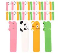 FOMIYES Lot de 10 Set de Onglets Autocollants Pet Inscriptibles Motifs Animaux, Onglets de Page D'index Translucides et Repositionnables, Étiquettes Colorées pour Organisation Scolaire